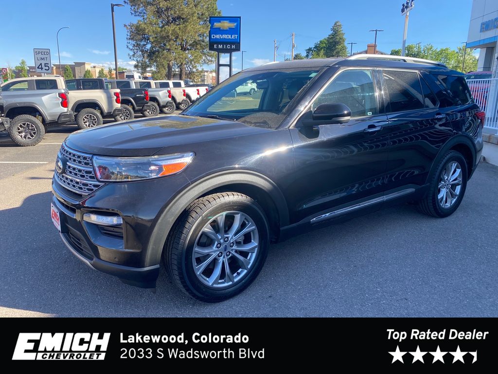Agate Black Metallic 2021 Ford Explorer SUV / Crossover Rear-Wheel Drive Automatic