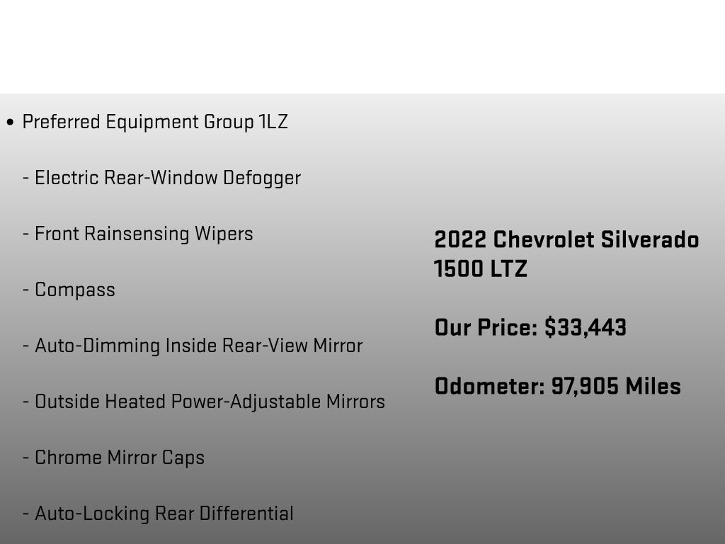 2022 Chevrolet Silverado 1500 LTZ Gray at Auto Express Mitsubishi