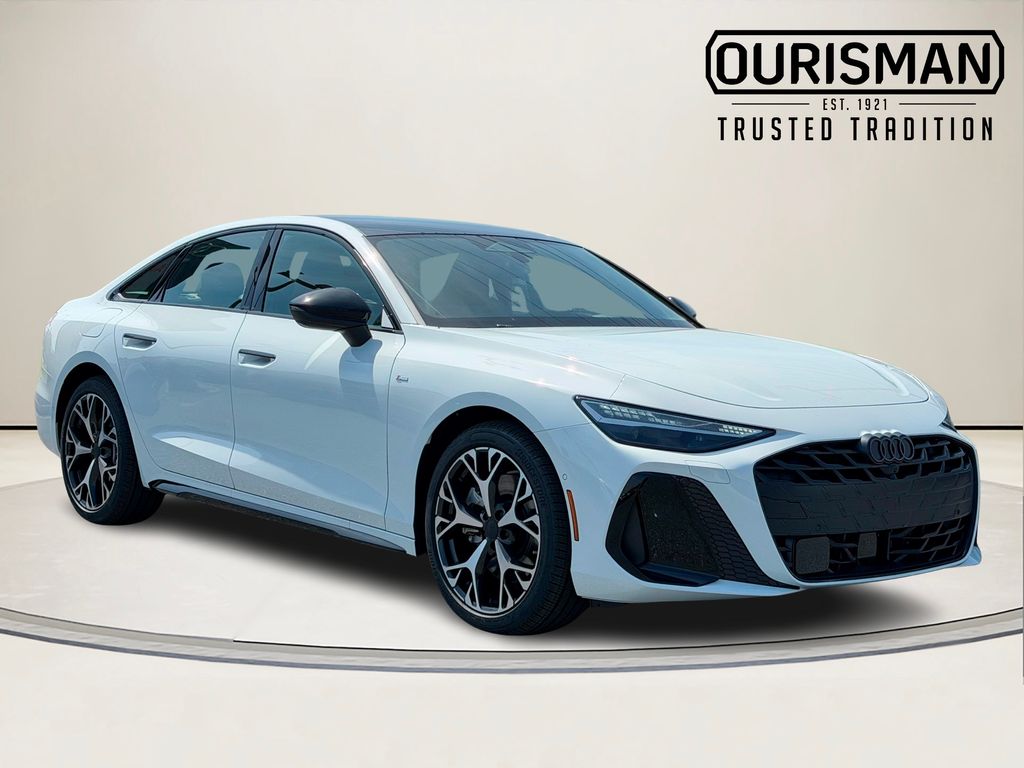 Glacier White Metallic 2026 Audi A6 quattro Progressiv TFSI Sedan 7-Speed Automatic