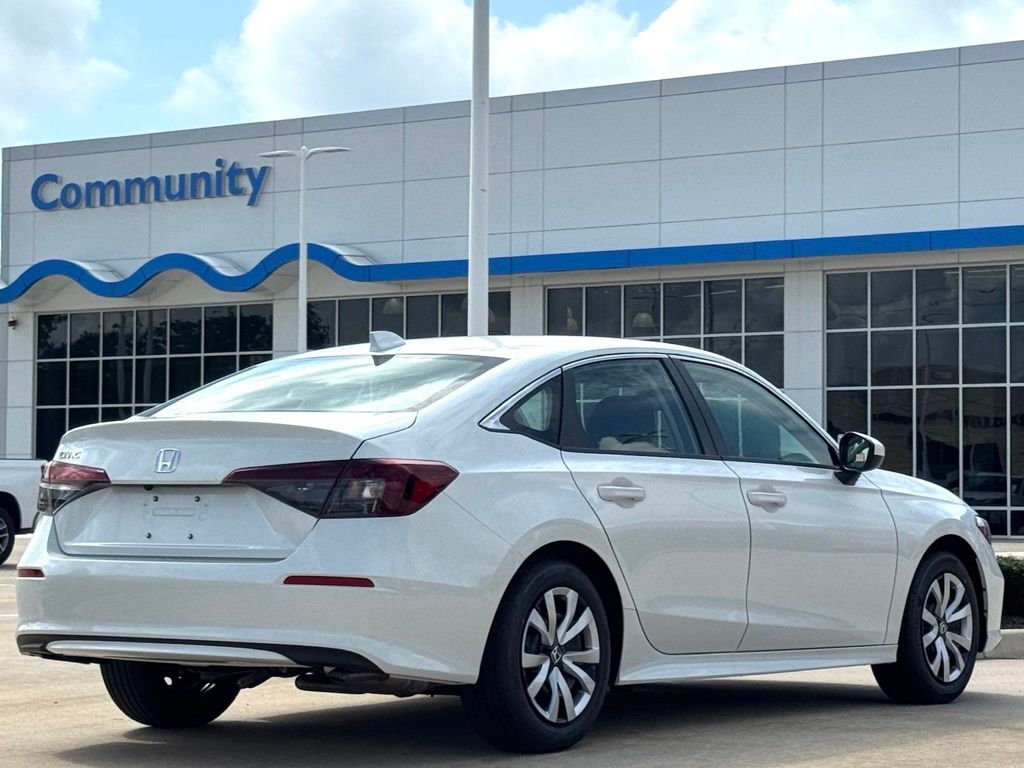2026 Honda Civic LX White at Community Honda
