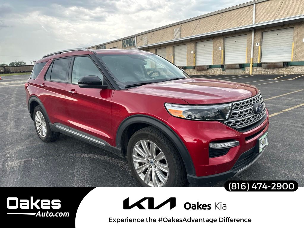 Red Metallic 2024 Ford Explorer SUV / Crossover All-Wheel Drive Automatic