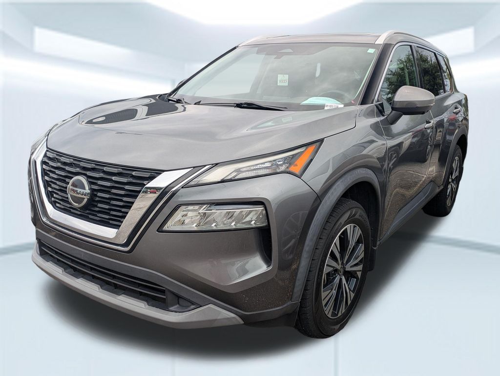 Gray (Gun Metallic) 2021 Nissan Rogue SUV / Crossover Front-Wheel Drive Continuously Variable Transmission