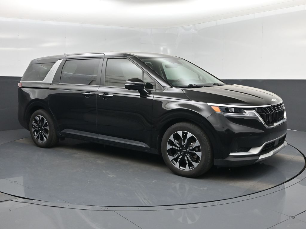 Aurora Black Pearl 2024 Kia Carnival EX FWD Minivan Front-Wheel Drive 8-Speed Automatic