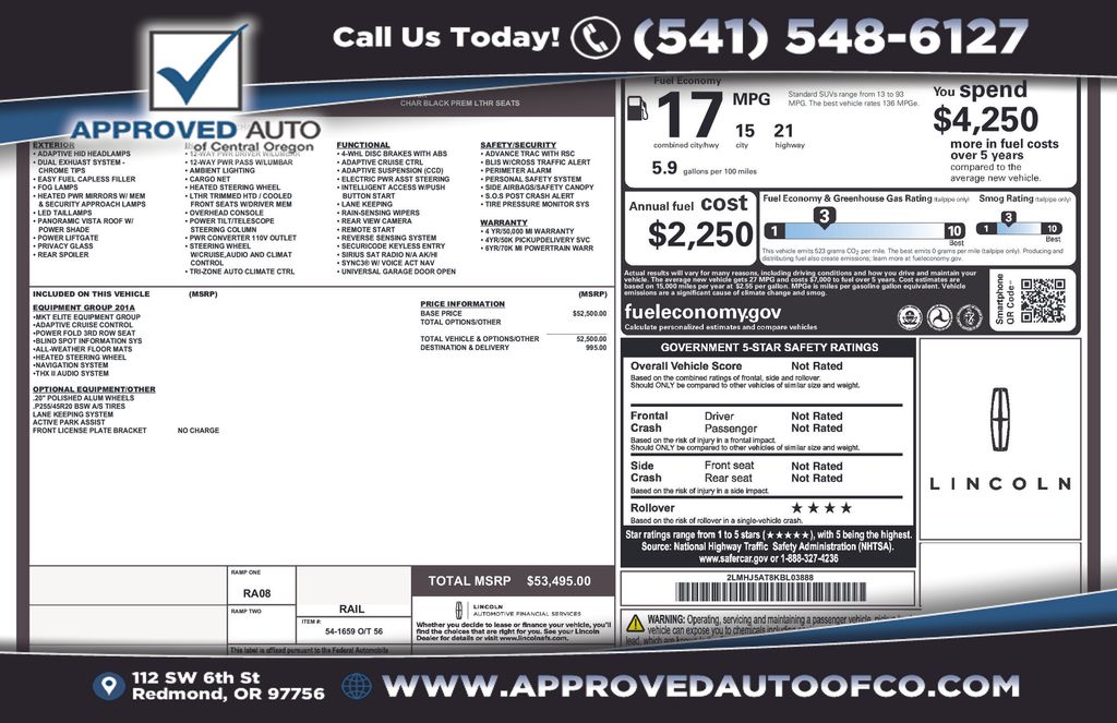 2019 Lincoln MKT AWD