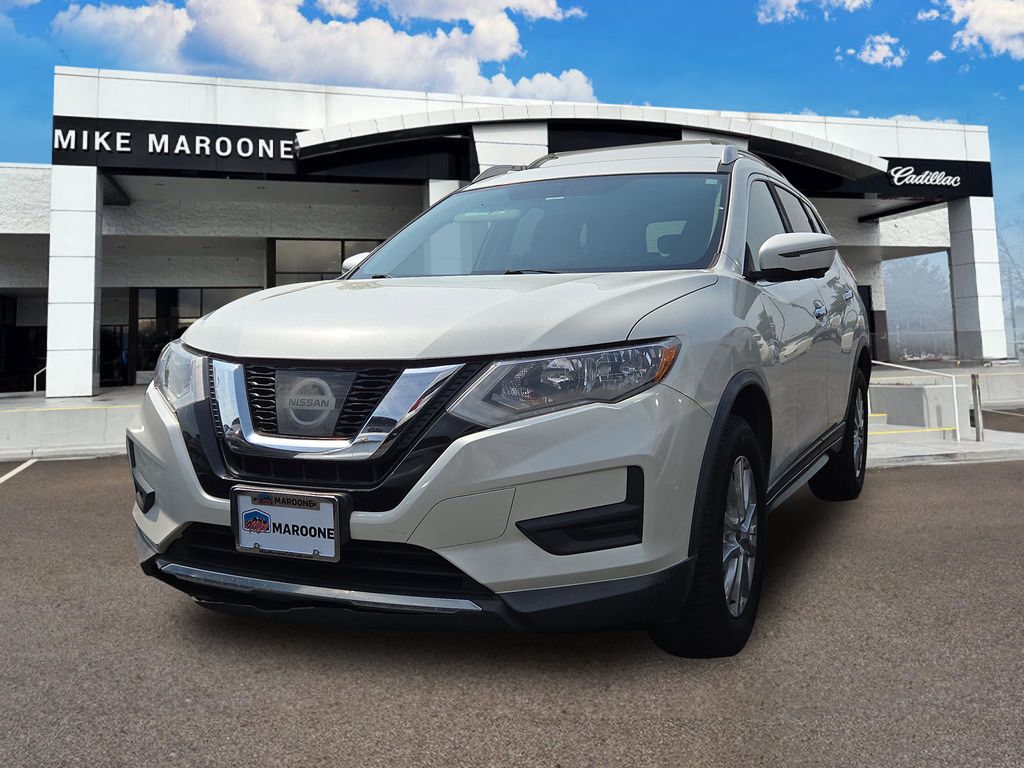 Pearl White 2017 Nissan Rogue SUV / Crossover All-Wheel Drive Continuously Variable Transmission