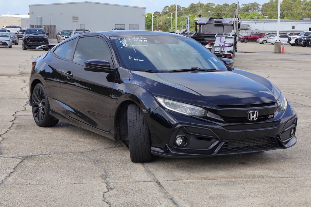 Black 2020 Honda Civic Si Coupe FWD Coupe Front-Wheel Drive 6-Speed Manual