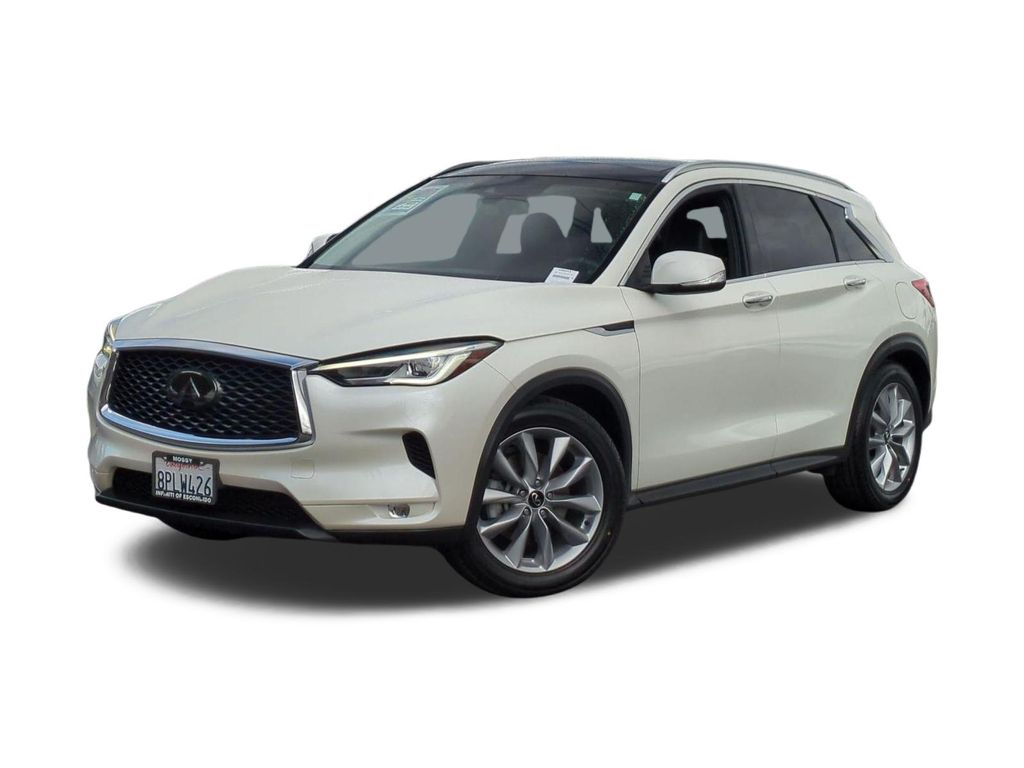 Majestic White 2020 INFINITI QX50 Luxe FWD SUV / Crossover Front-Wheel Drive Continuously Variable Transmission