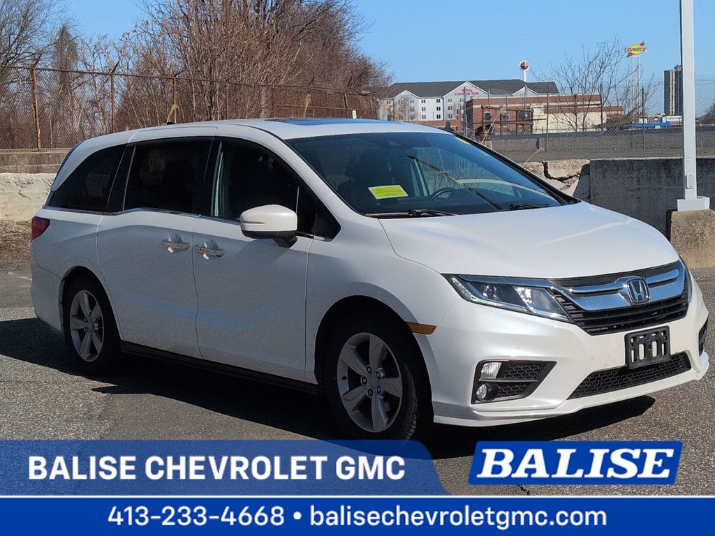 White 2020 Honda Odyssey EX-L FWD Minivan Front-Wheel Drive Automatic