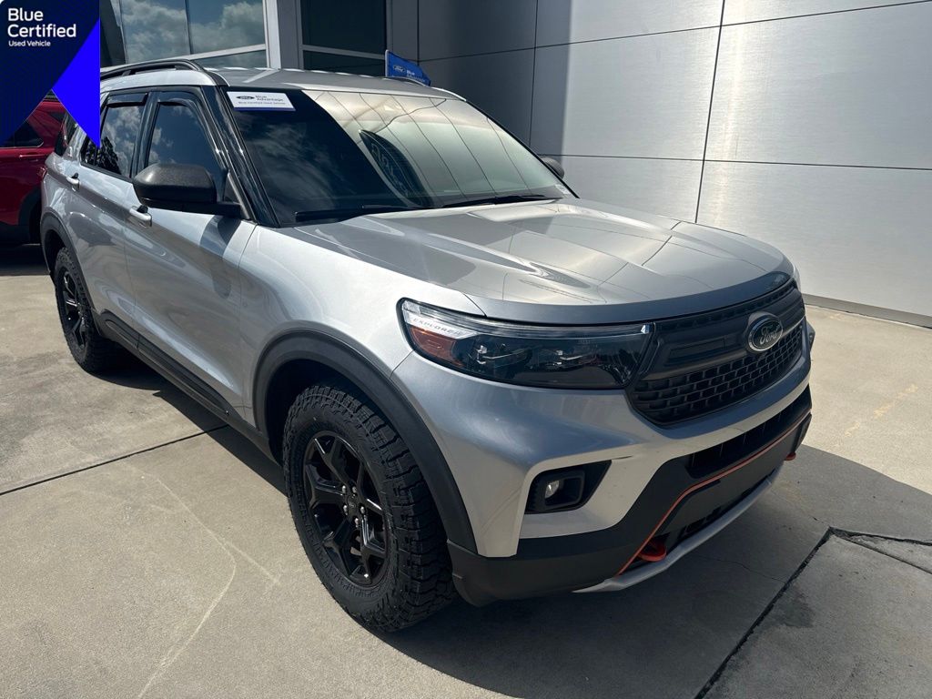 Iconic Silver Metallic 2023 Ford Explorer SUV / Crossover All-Wheel Drive Automatic
