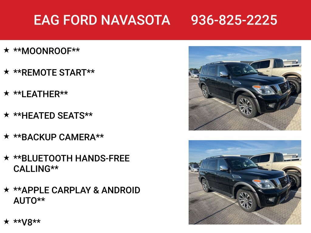 2019 Nissan Armada SL Black at Emmons Autoplex