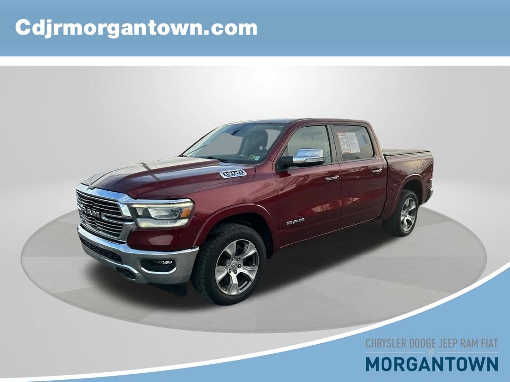 Delmonico Red Pearlcoat 2022 RAM 1500 Laramie Crew Cab 4WD Pickup Truck Four-Wheel Drive 8-Speed Automatic