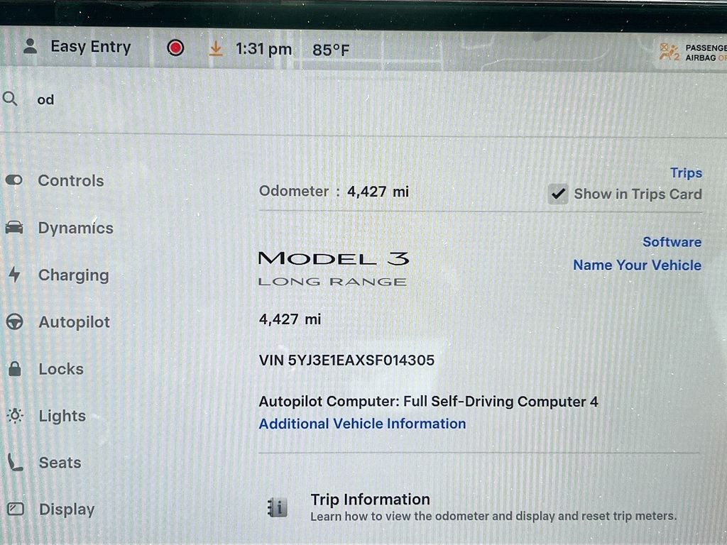 2025 Tesla Model 3 Long Range White at Classic Chevrolet Galveston