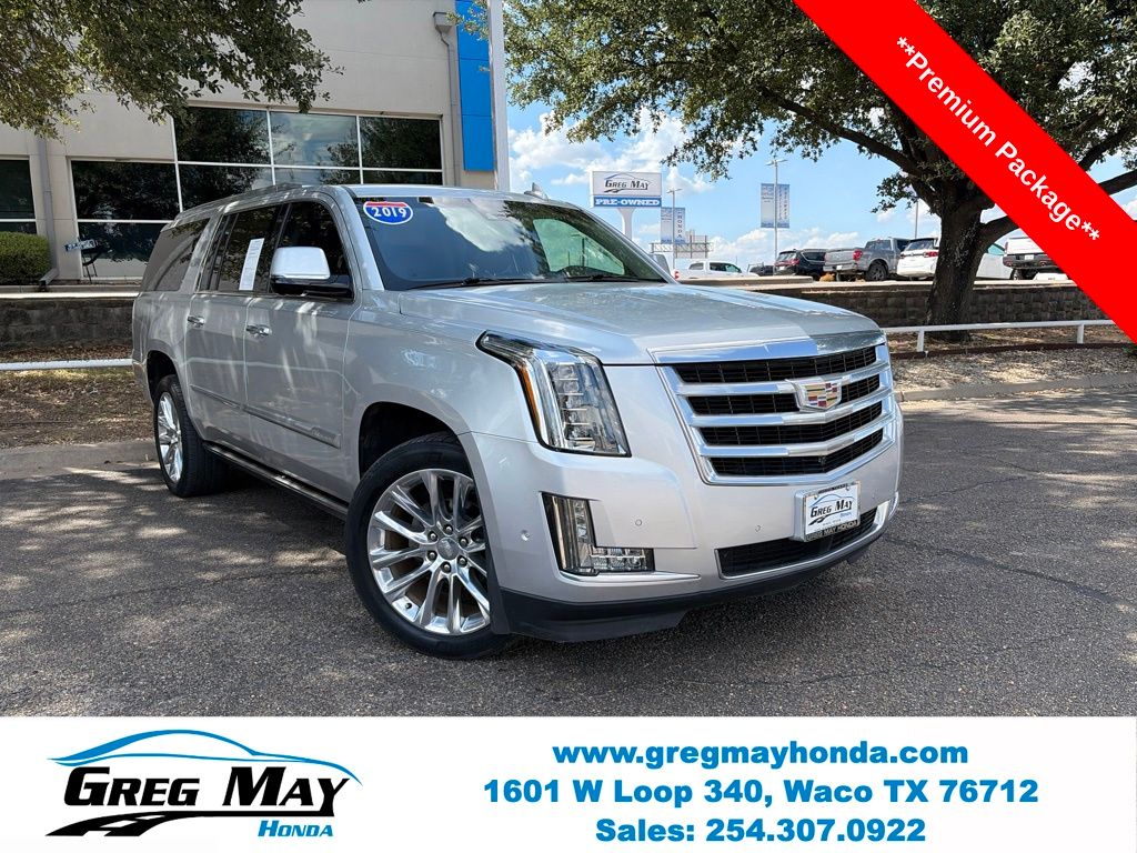 Radiant Silver Metallic 2019 Cadillac Escalade ESV SUV / Crossover Four-Wheel Drive 