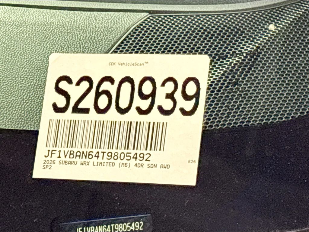 2026 Subaru WRX Limited