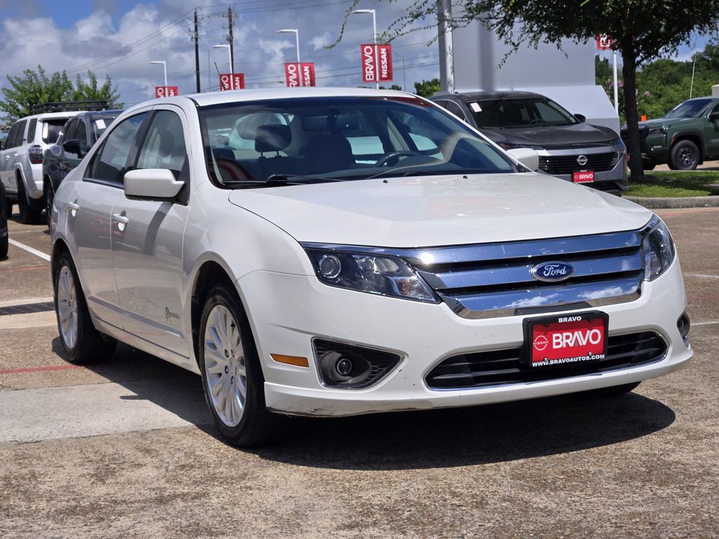 2012 Ford Fusion Hybrid Base White at Shottenkirk Kia Fort Bend
