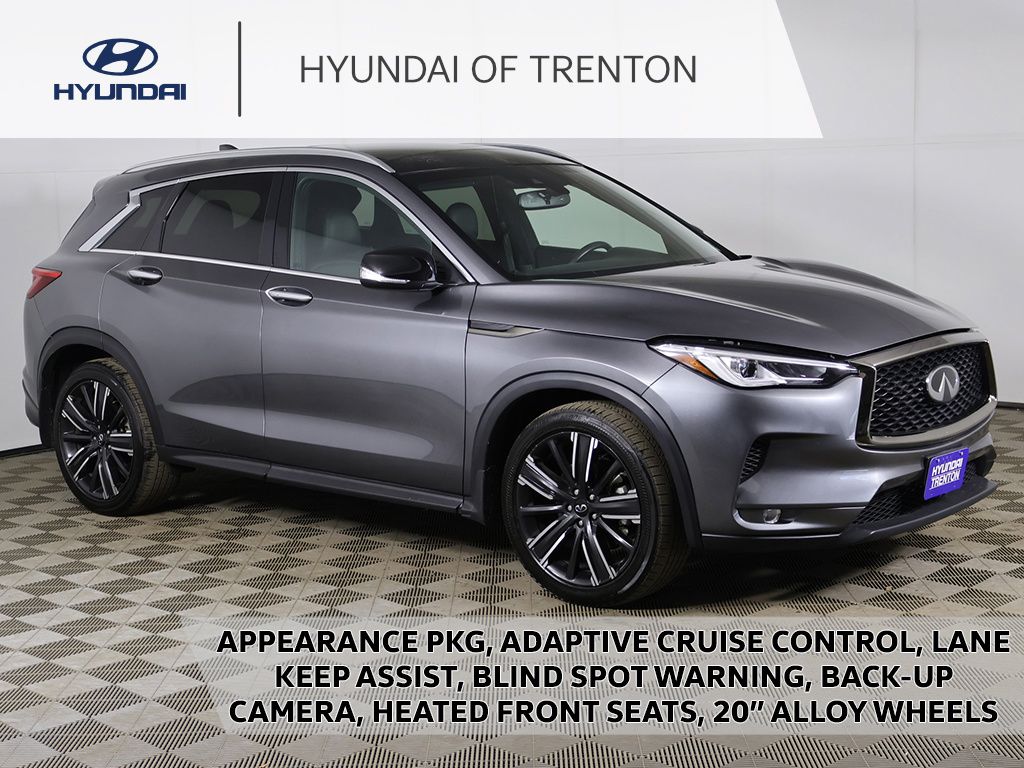 Gray (Graphite Shadow) 2021 INFINITI QX50 Luxe AWD SUV / Crossover All-Wheel Drive Continuously Variable Transmission