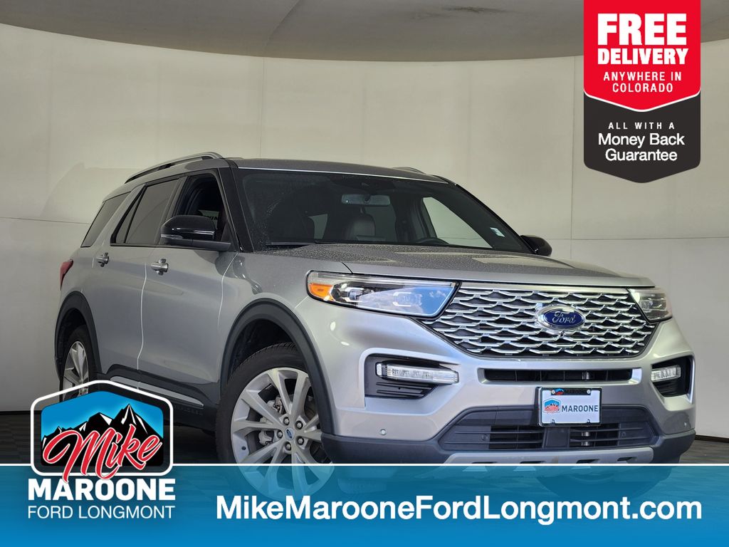 Silver Metallic 2023 Ford Explorer SUV / Crossover All-Wheel Drive Automatic