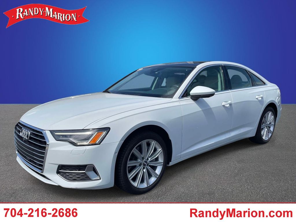 Glacier White 2020 Audi A6 Sedan All-Wheel Drive 7-Speed Automatic