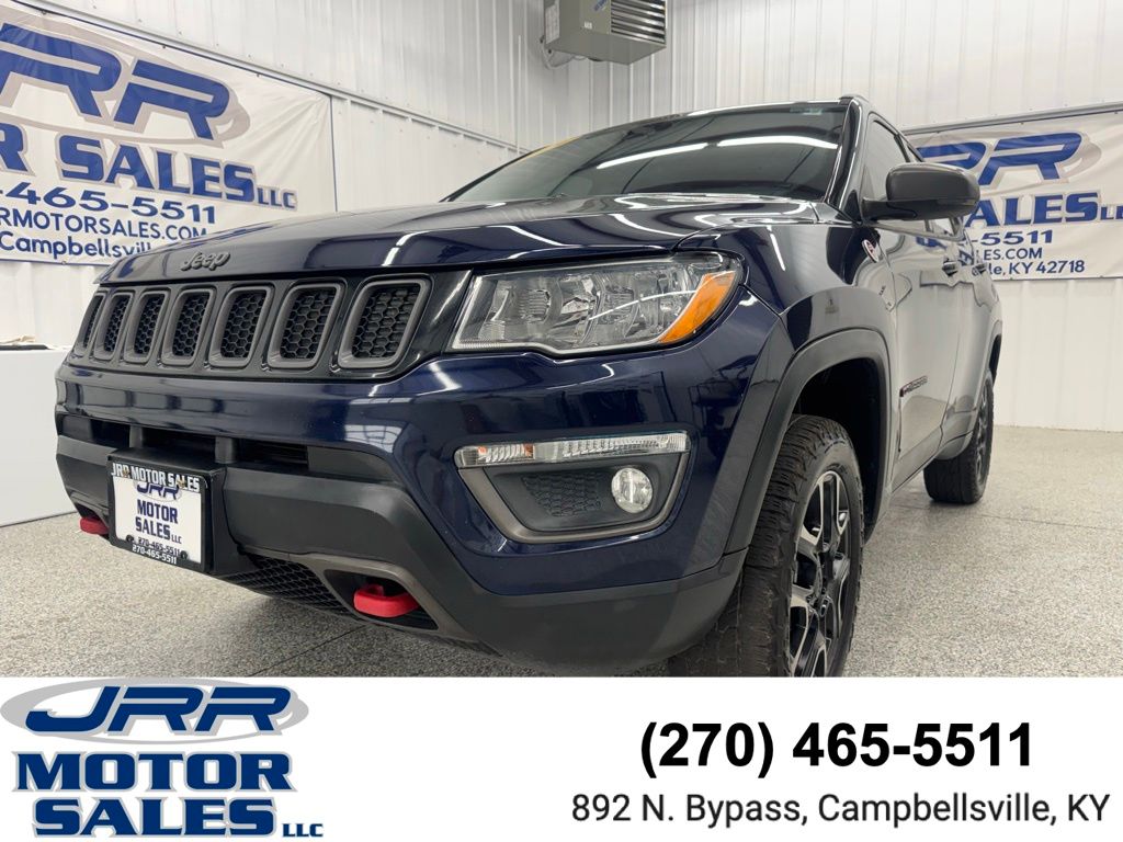 Jazz Blue Pearlcoat 2019 Jeep Compass Trailhawk 4WD SUV / Crossover Four-Wheel Drive 9-Speed Automatic