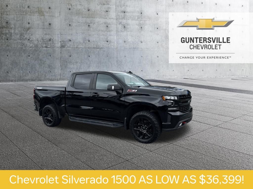 Black 2022 Chevrolet Silverado 1500 Pickup Truck Four-Wheel Drive Automatic