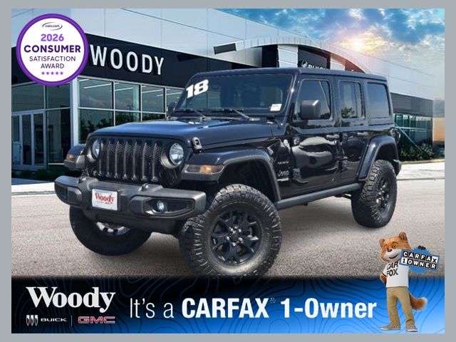 Black Clearcoat 2018 Jeep Wrangler SUV / Crossover Four-Wheel Drive 8-Speed Automatic