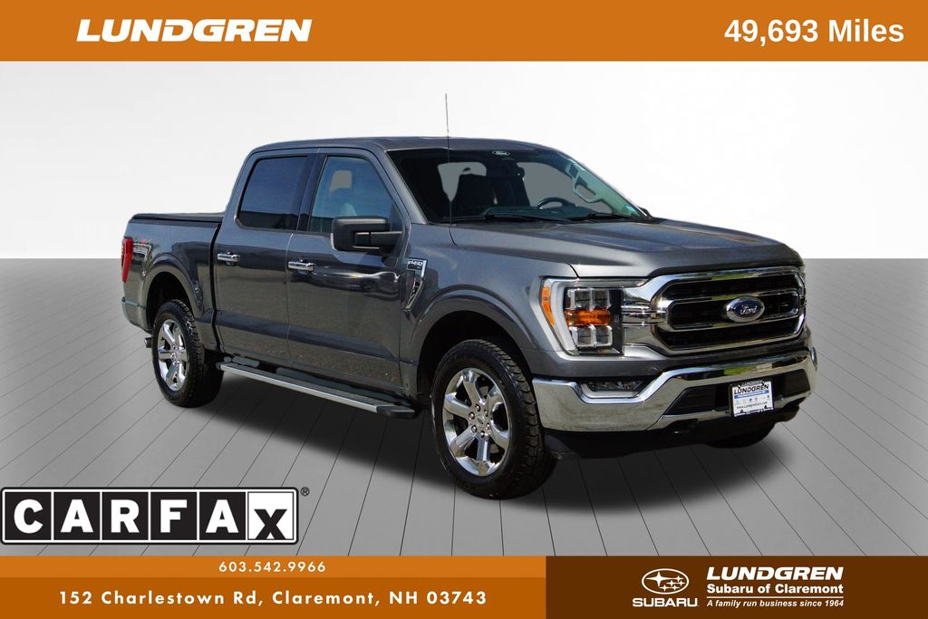 Gray Metallic 2022 Ford F-150 Pickup Truck Four-Wheel Drive Automatic