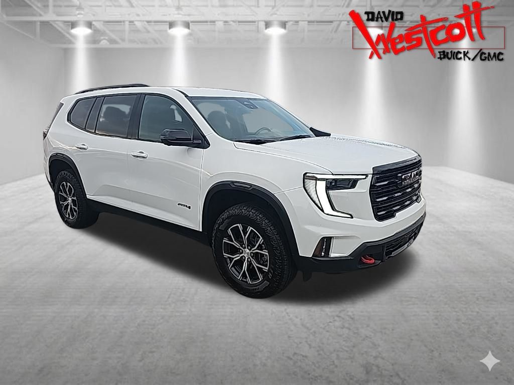Summit White 2024 GMC Acadia AT4 AWD SUV / Crossover Four-Wheel Drive 8-Speed Automatic