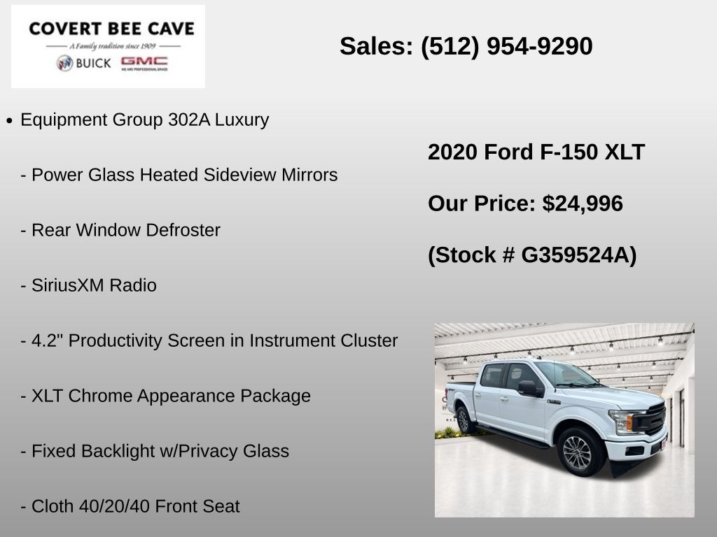 Used Car 2020 Ford F-150  Xlt For Sale Under $25,000 In Austin, Texas