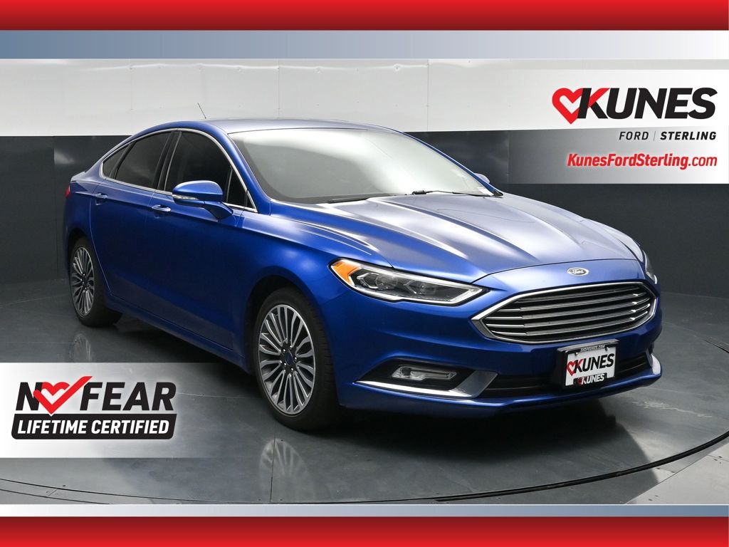 Lightning Blue 2017 Ford Fusion Sedan Front-Wheel Drive 6-Speed Automatic
