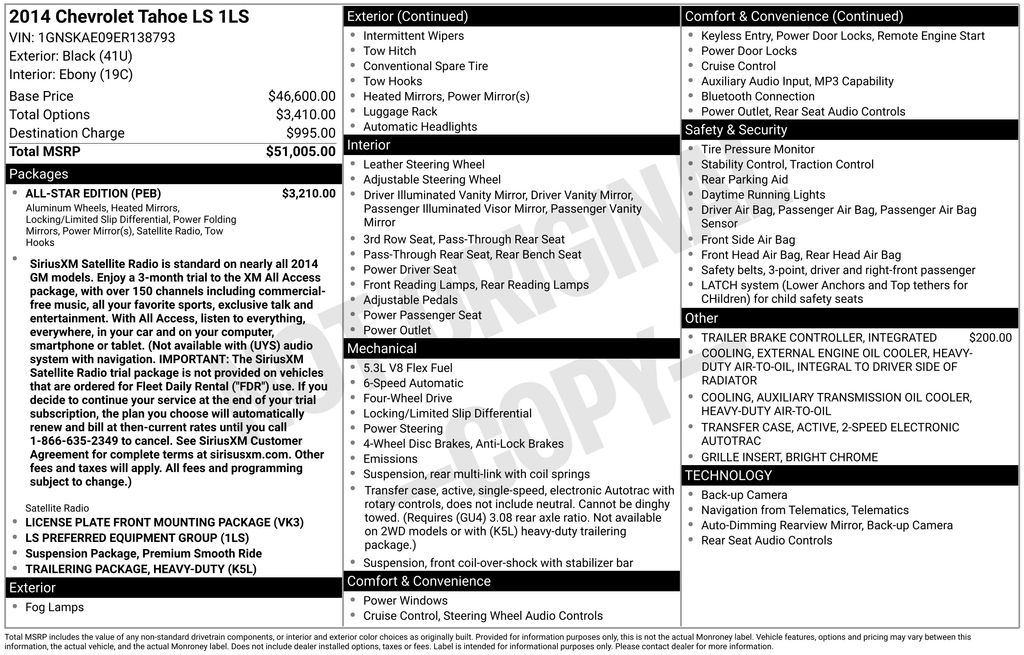 2014 Chevrolet Tahoe LS