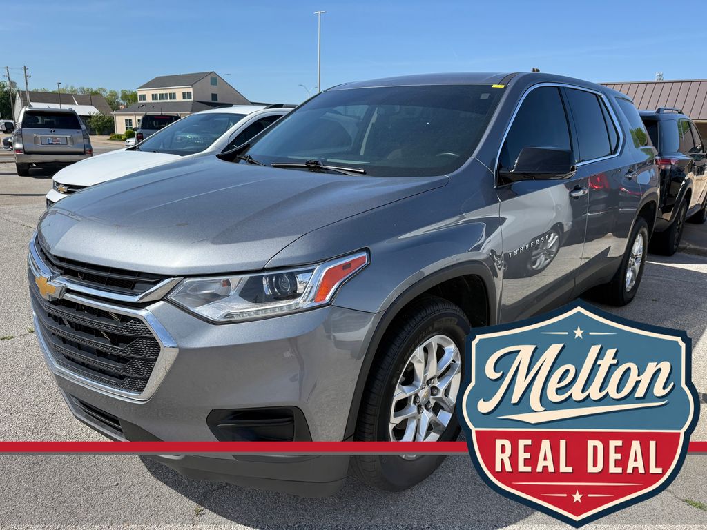 Gray (Satin Steel Metallic) 2020 Chevrolet Traverse LS AWD SUV / Crossover Four-Wheel Drive 9-Speed Automatic