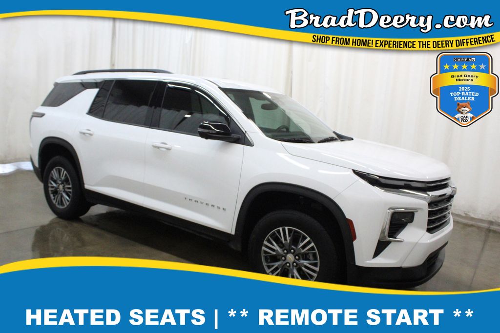 Summit White 2024 Chevrolet Traverse LT FWD SUV / Crossover Front-Wheel Drive 8-Speed Automatic