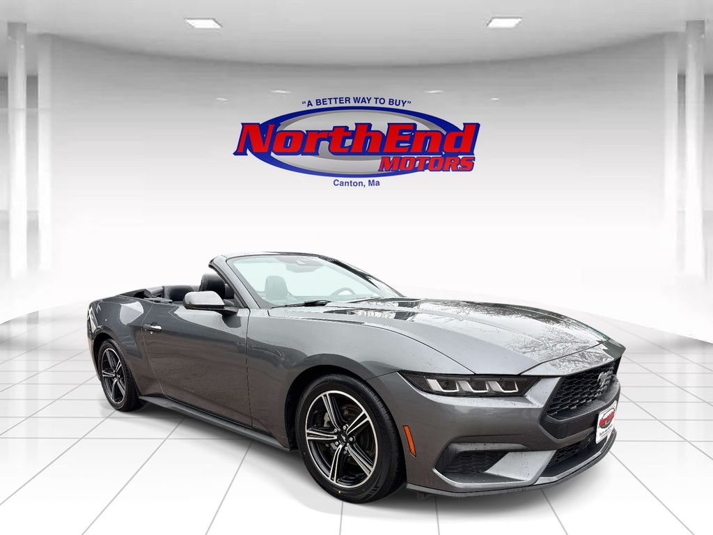 Gray Metallic 2024 Ford Mustang EcoBoost Premium Convertible RWD Convertible Rear-Wheel Drive Automatic