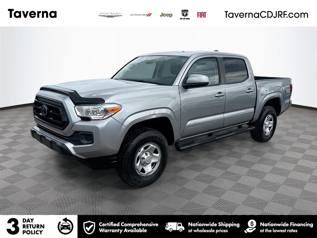 Silver Sky Metallic 2021 Toyota Tacoma Pickup Truck Four-Wheel Drive 6-Speed Automatic