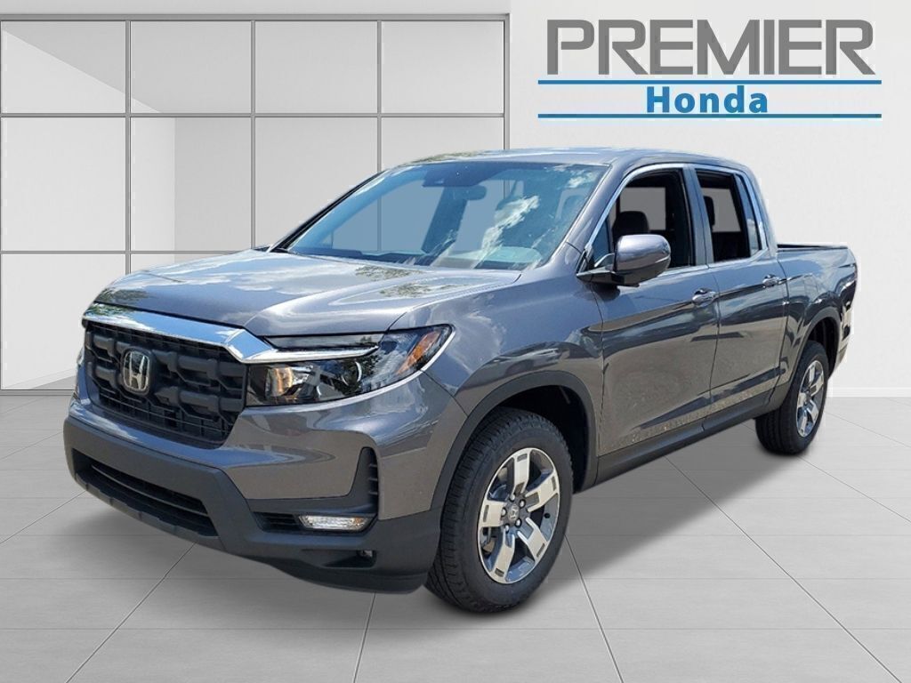 Gray (Modern Steel Metallic) 2026 Honda Ridgeline Pickup Truck All-Wheel Drive 9-Speed Automatic