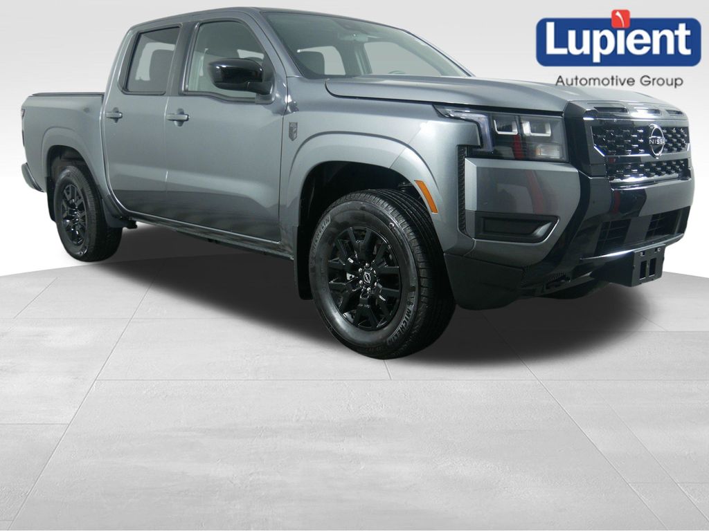 Gray (Gun Metallic) 2026 Nissan Frontier SV Crew Cab 4WD Pickup Truck Four-Wheel Drive 9-Speed Automatic Overdrive