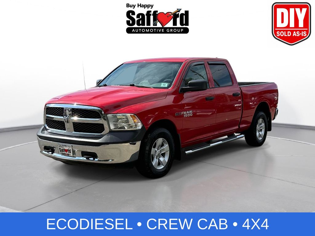 Flame Red Clearcoat 2015 RAM 1500 Pickup Truck Four-Wheel Drive 8-Speed Automatic