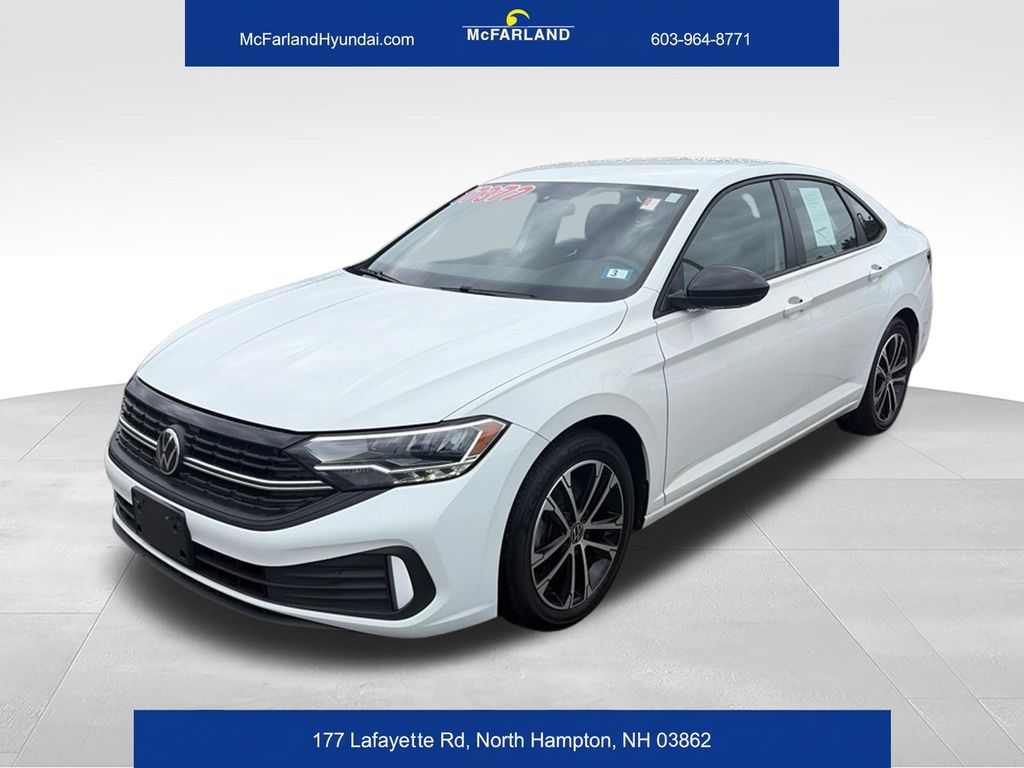Pure White 2023 Volkswagen Jetta Sedan Front-Wheel Drive 8-Speed Automatic
