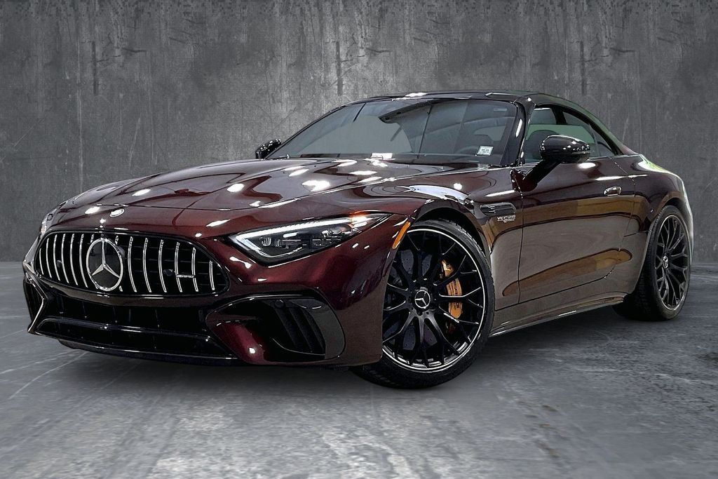 MANUFAKTUR Signature Rubellite Red Metallic 2025 Mercedes-Benz SL-Class AMG SL 63 S E Performance 4MATIC Convertible All-Wheel Drive 9-Speed Automatic