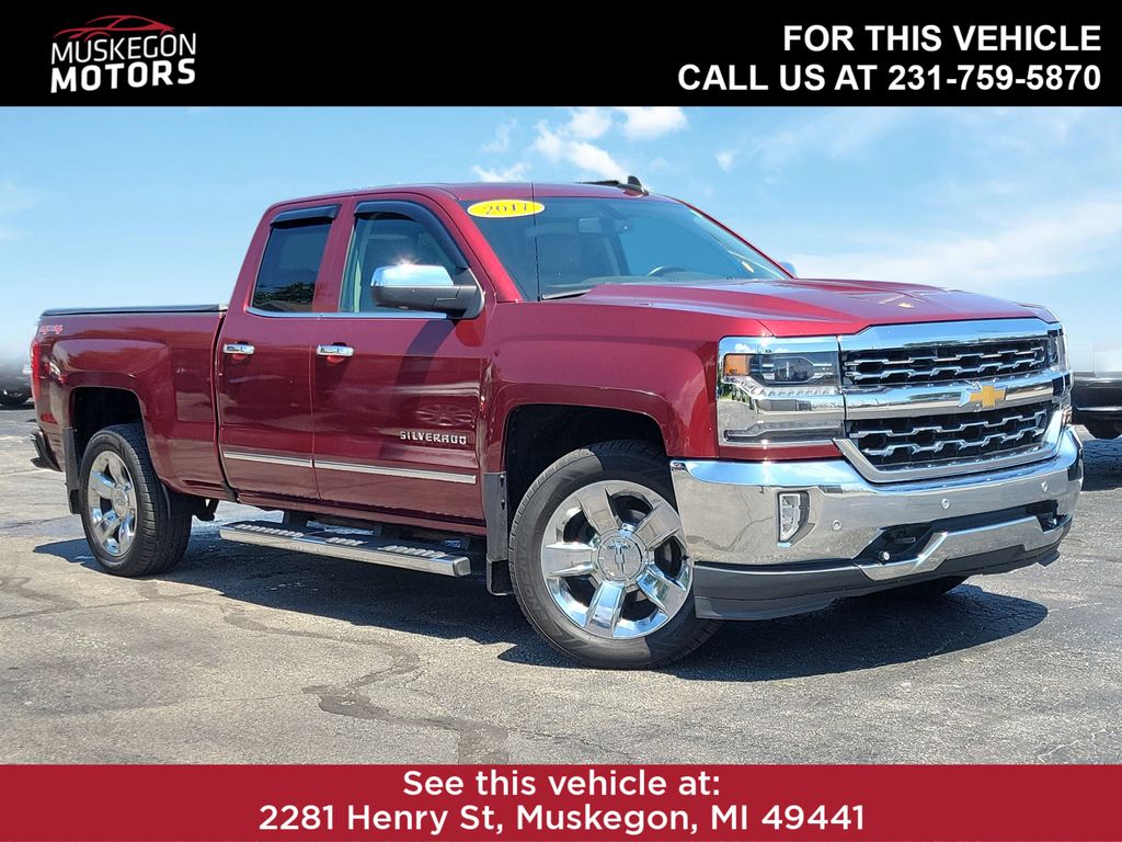 Siren Red Tintcoat 2017 Chevrolet Silverado 1500 Pickup Truck Four-Wheel Drive 6-Speed Automatic Overdrive