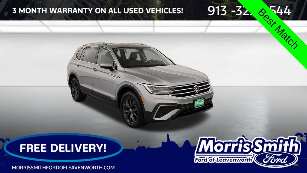 Pyrite Silver Metallic 2022 Volkswagen Tiguan SE 4Motion SUV / Crossover All-Wheel Drive 8-Speed Automatic