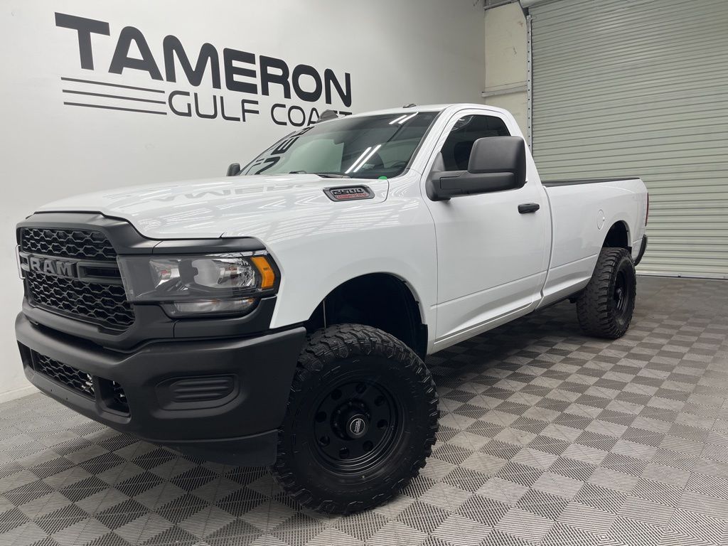 Bright White Clearcoat 2023 RAM 2500 Tradesman LB 4WD Pickup Truck Four-Wheel Drive 8-Speed Automatic