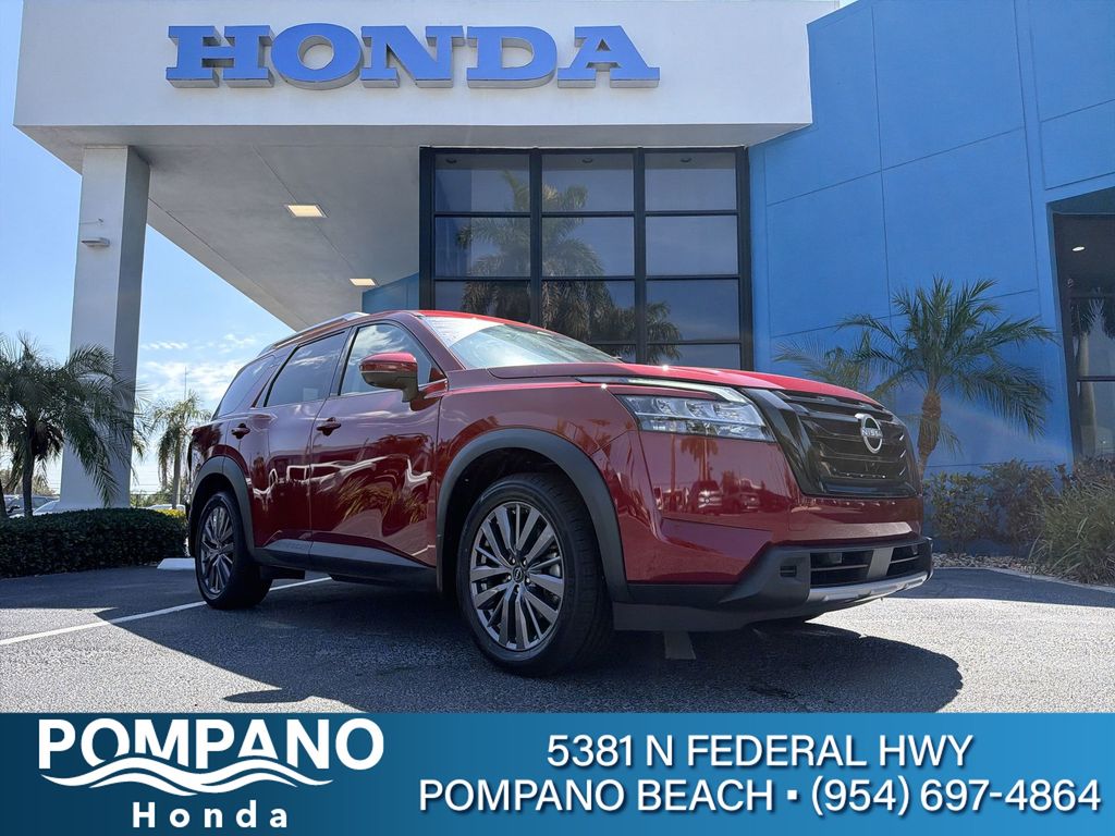 Red (Scarlet Ember) 2024 Nissan Pathfinder SUV / Crossover Front-Wheel Drive 9-Speed Automatic