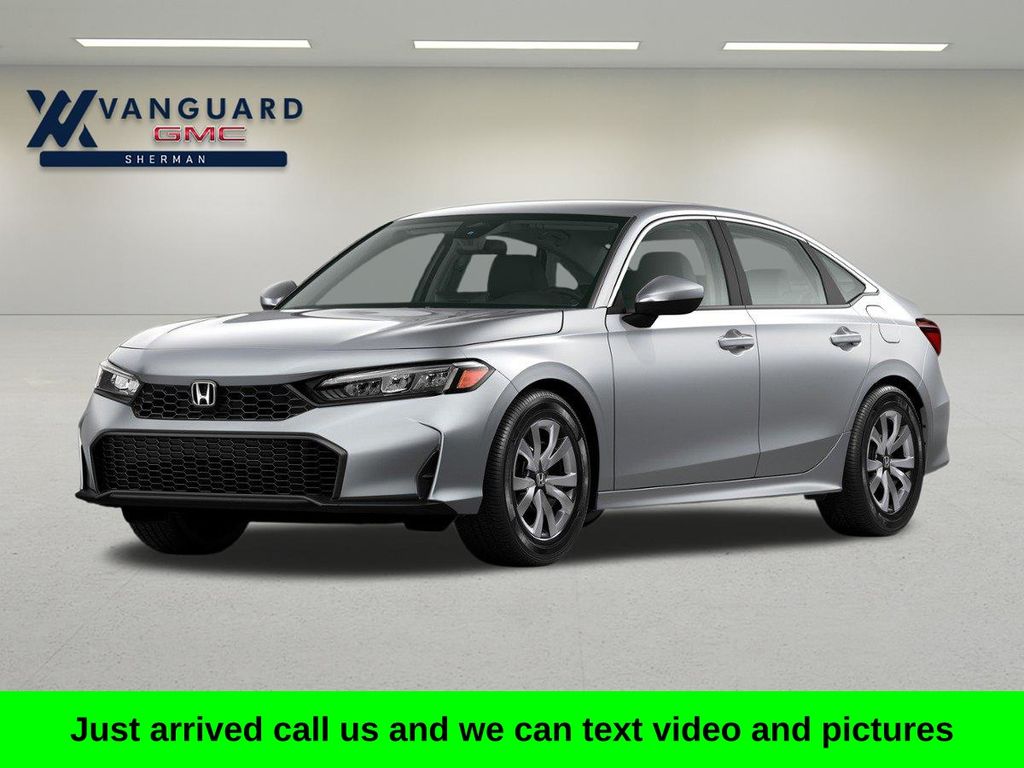 Black 2025 Honda Civic Sedan Front-Wheel Drive Continuously Variable Transmission