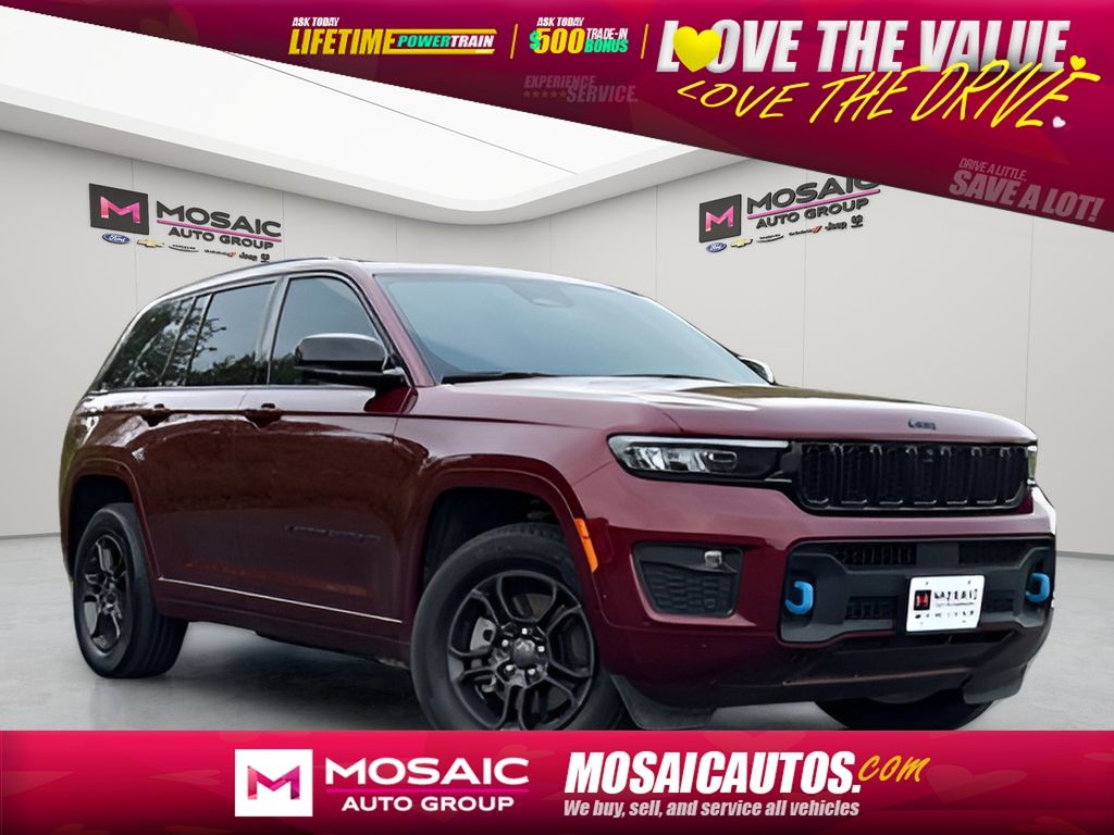 Velvet Red Pearlcoat 2025 Jeep Grand Cherokee 4xe 4WD SUV / Crossover Four-Wheel Drive 8-Speed Automatic