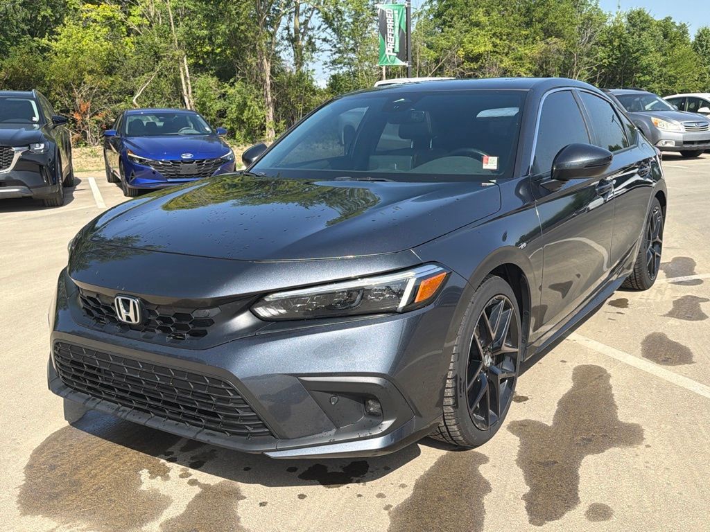 Meteorite Gray Metallic 2024 Honda Civic Hatchback Hatchback Front-Wheel Drive Continuously Variable Transmission