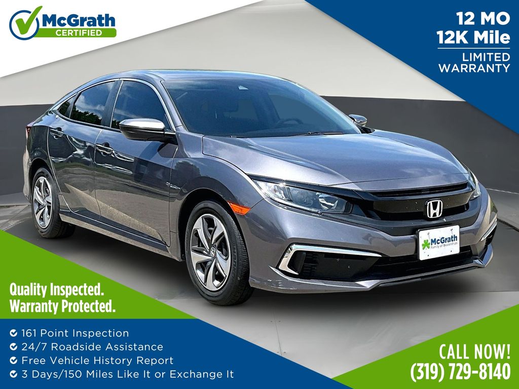 Gray 2021 Honda Civic Sedan Front-Wheel Drive Continuously Variable Transmission