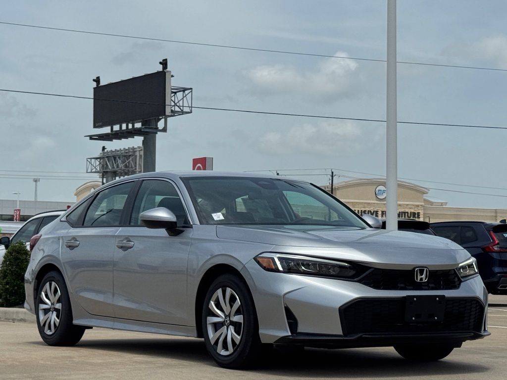 2026 Honda Civic LX Silver at DeMontrond Ford