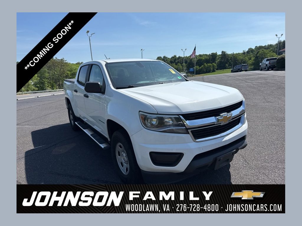 Summit White 2019 Chevrolet Colorado Work Truck Crew Cab 4WD Pickup Truck Four-Wheel Drive 8-Speed Automatic