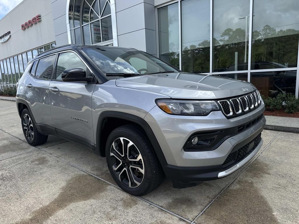 Billet Silver Metallic Clearcoat 2023 Jeep Compass Limited 4WD SUV / Crossover Four-Wheel Drive 8-Speed Automatic